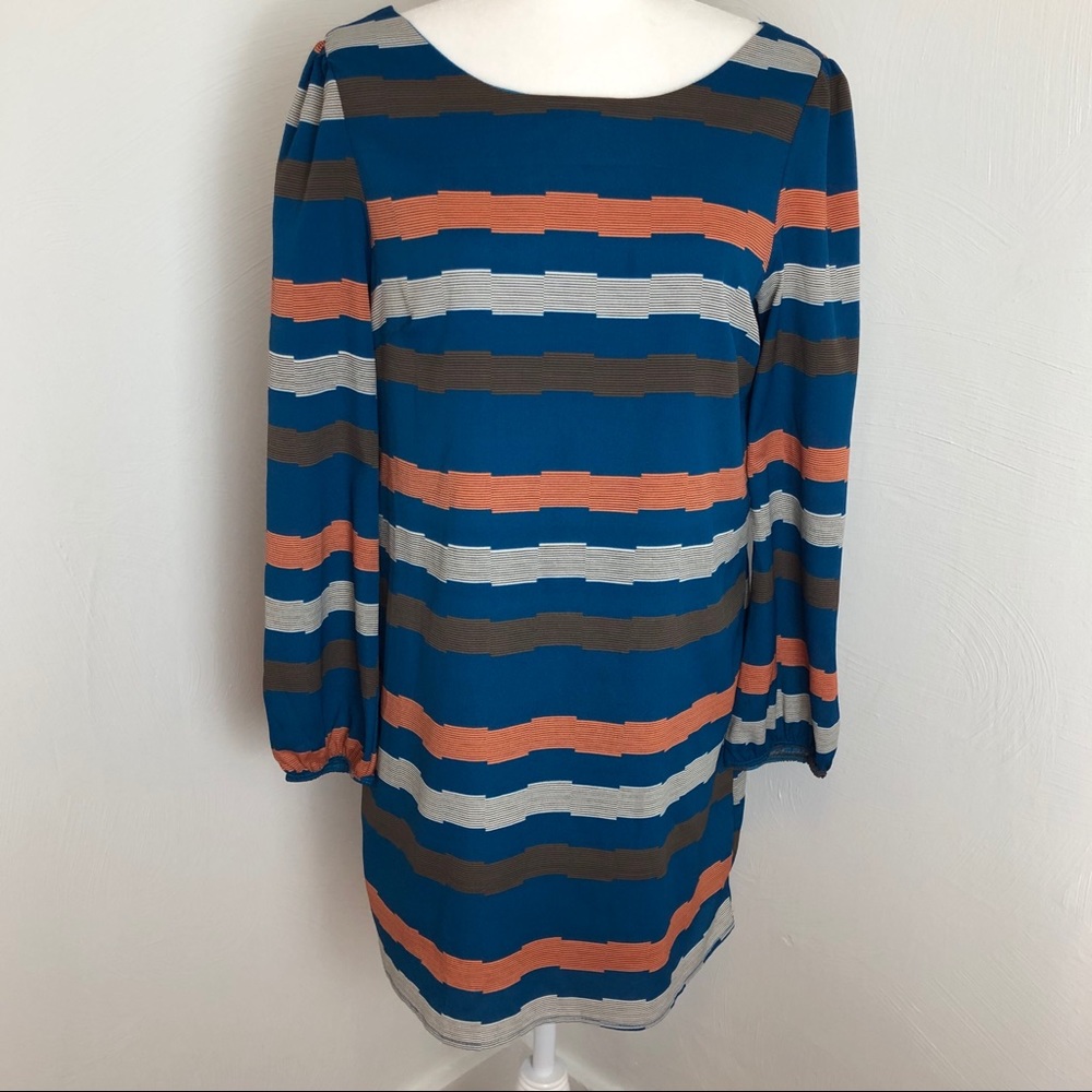 Francesca’s Collections Striped Long Sleeve Dress - Picture 1 of 8
